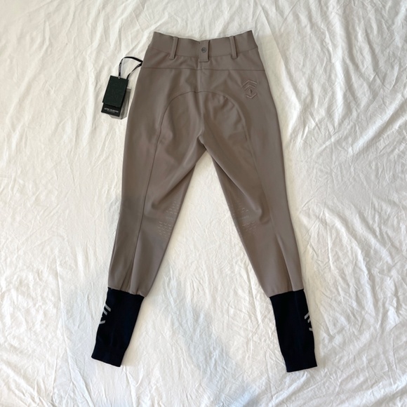 AD Breeches Size UK 8  Taupe NWT Aztec Diamond Equestrian Horse Riding Pants - Picture 4 of 15